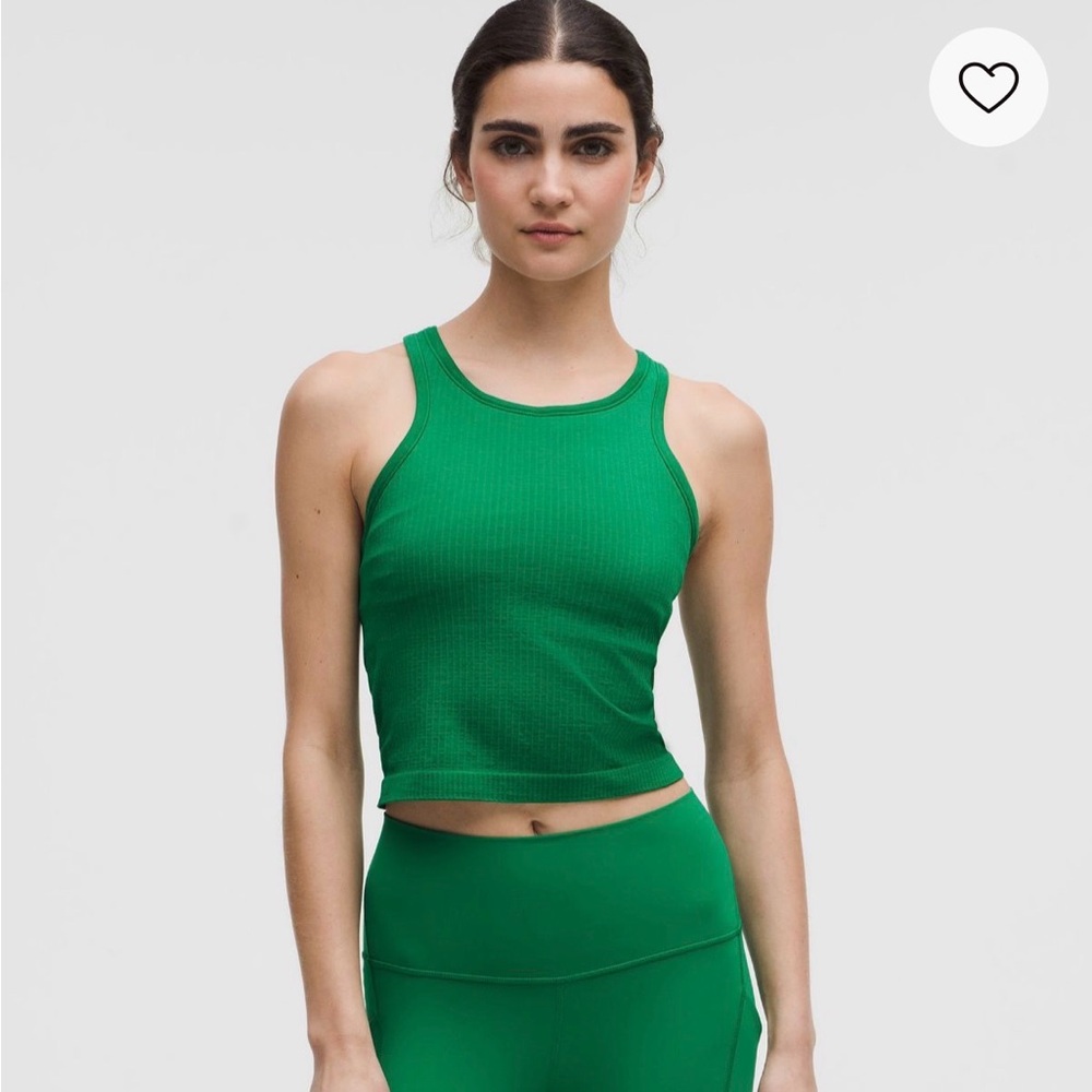Ebb to Street Cropped Racerback Tank Top  B/C support
